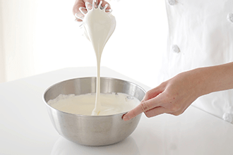 あっさりとした純生クリーム